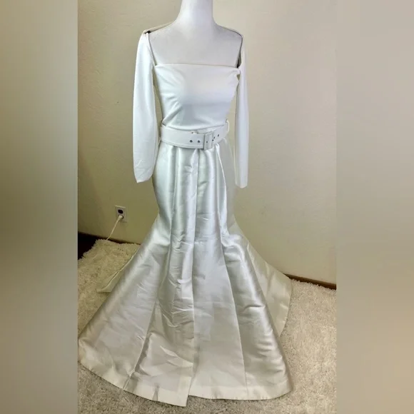 Solace London Mabel Belted Wedding Dress US 6 NWT - Picture 10 of 16